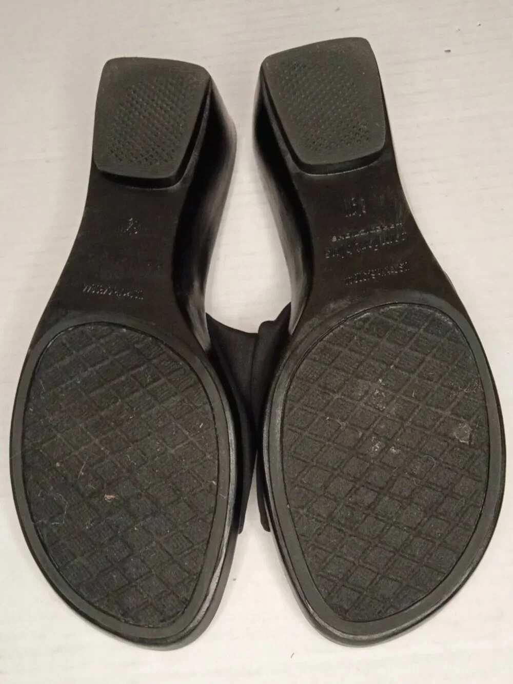 Comfort Plus Predictions Black Wide Slide Wedge Sandals Women’s 8.5W